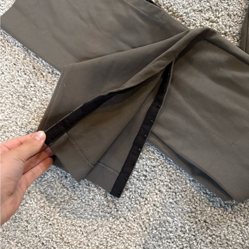 Zara Olive Green Boot Cut Pants - Picture 2 of 2